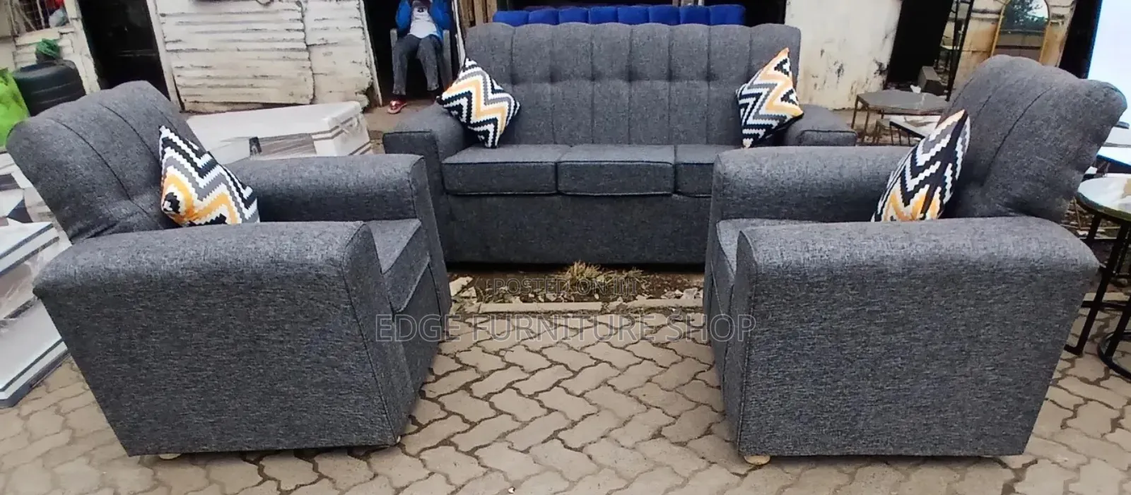 Grey Five Seater at Edge Furniture Shop