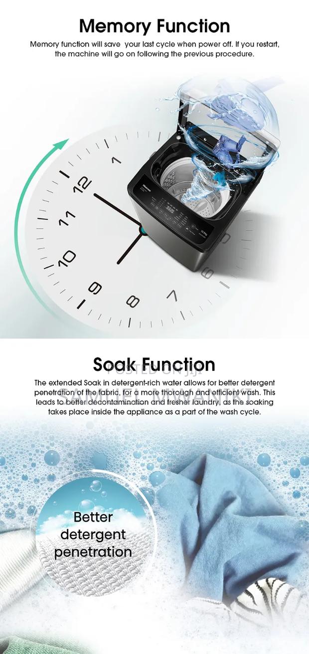Hisense 14kg Top Load Automatic Washing Machine - thumbnail 9