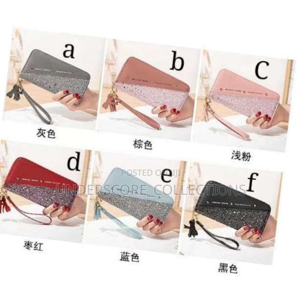 *Glittery Sequin Patchwork Ladies Wallet - thumbnail 2