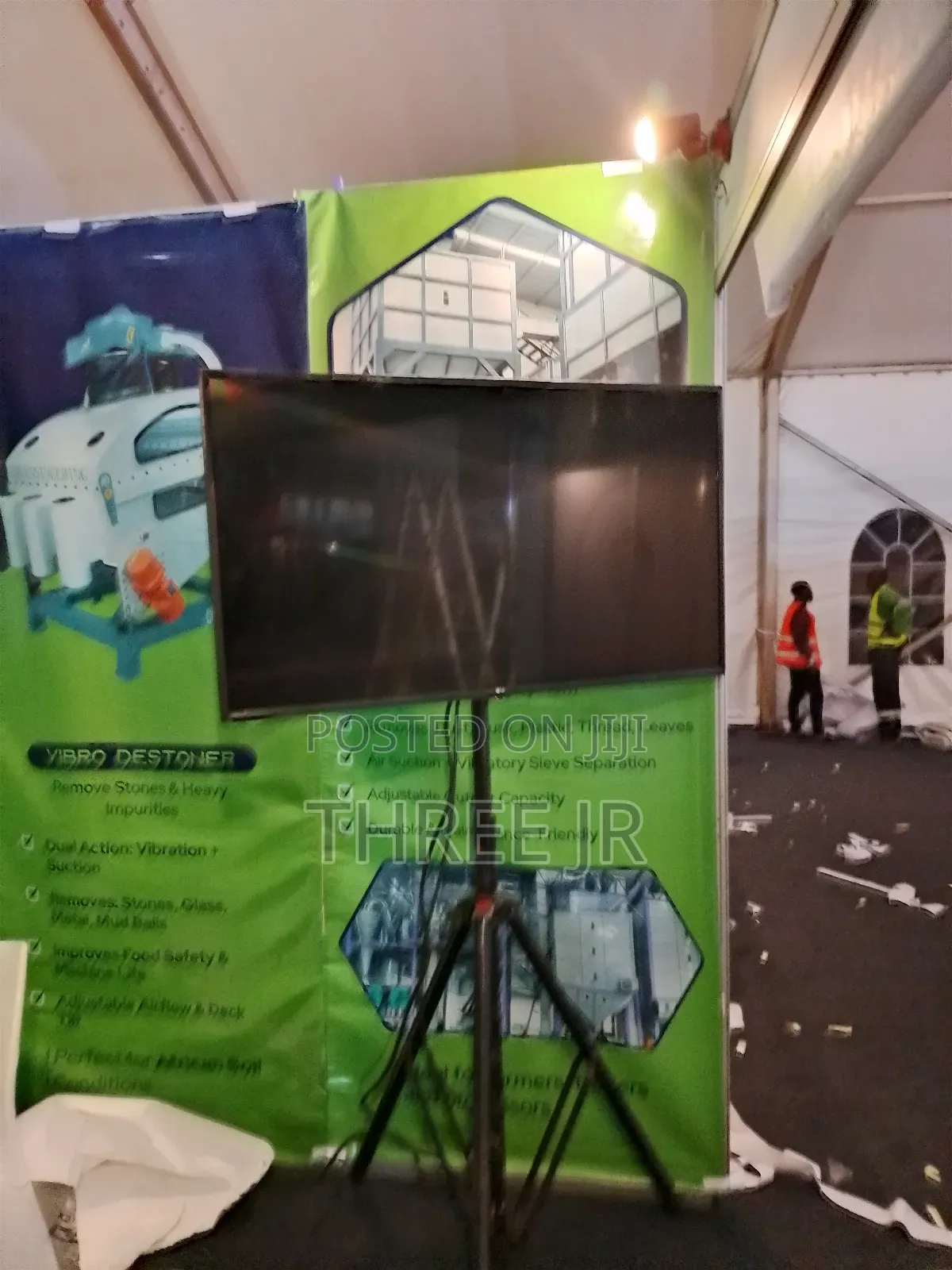 In Exhibition Set Up at Catholic University Tv Screens Hire