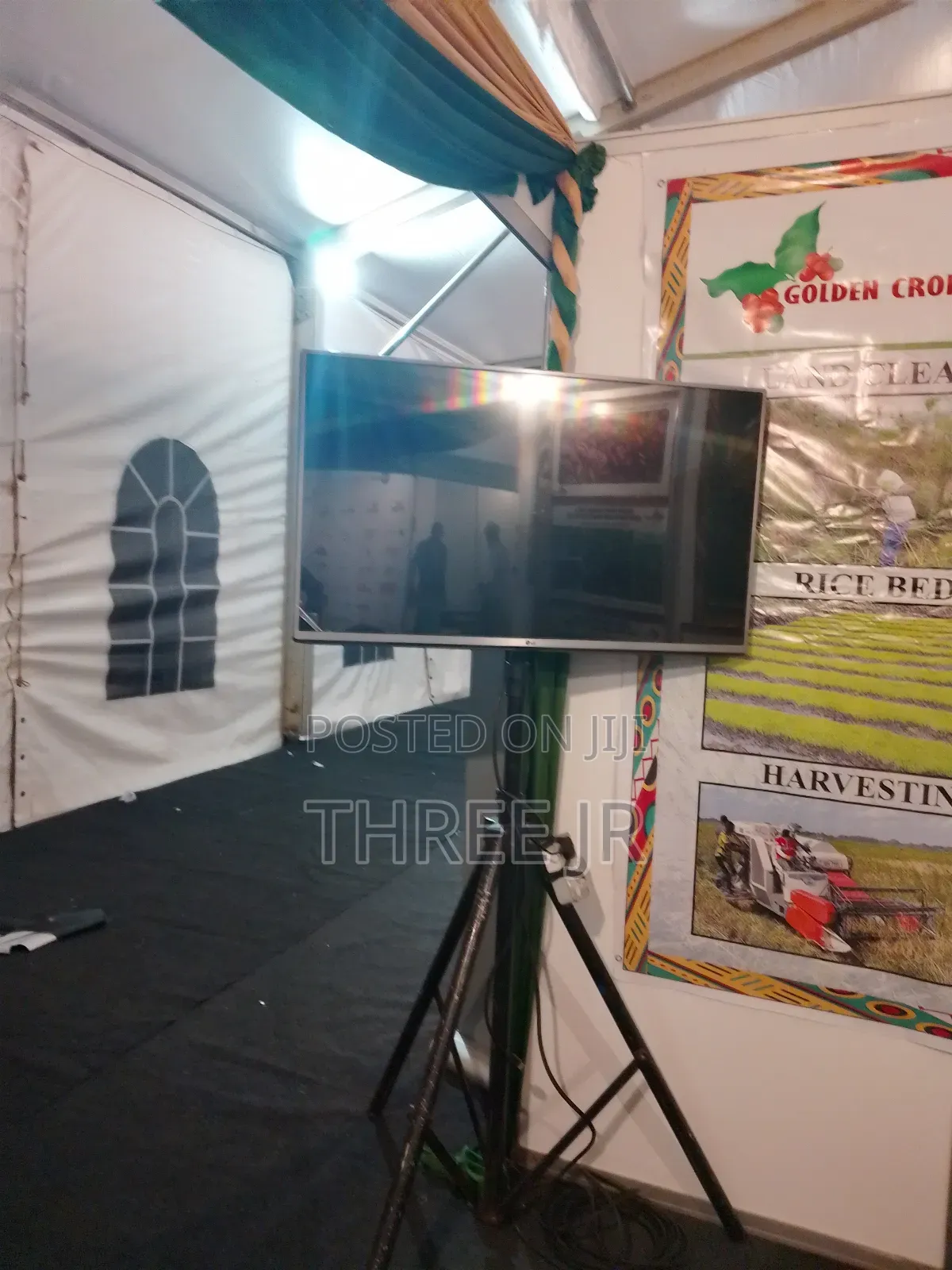 In Exhibition Set Up at Catholic University Tv Screens Hire