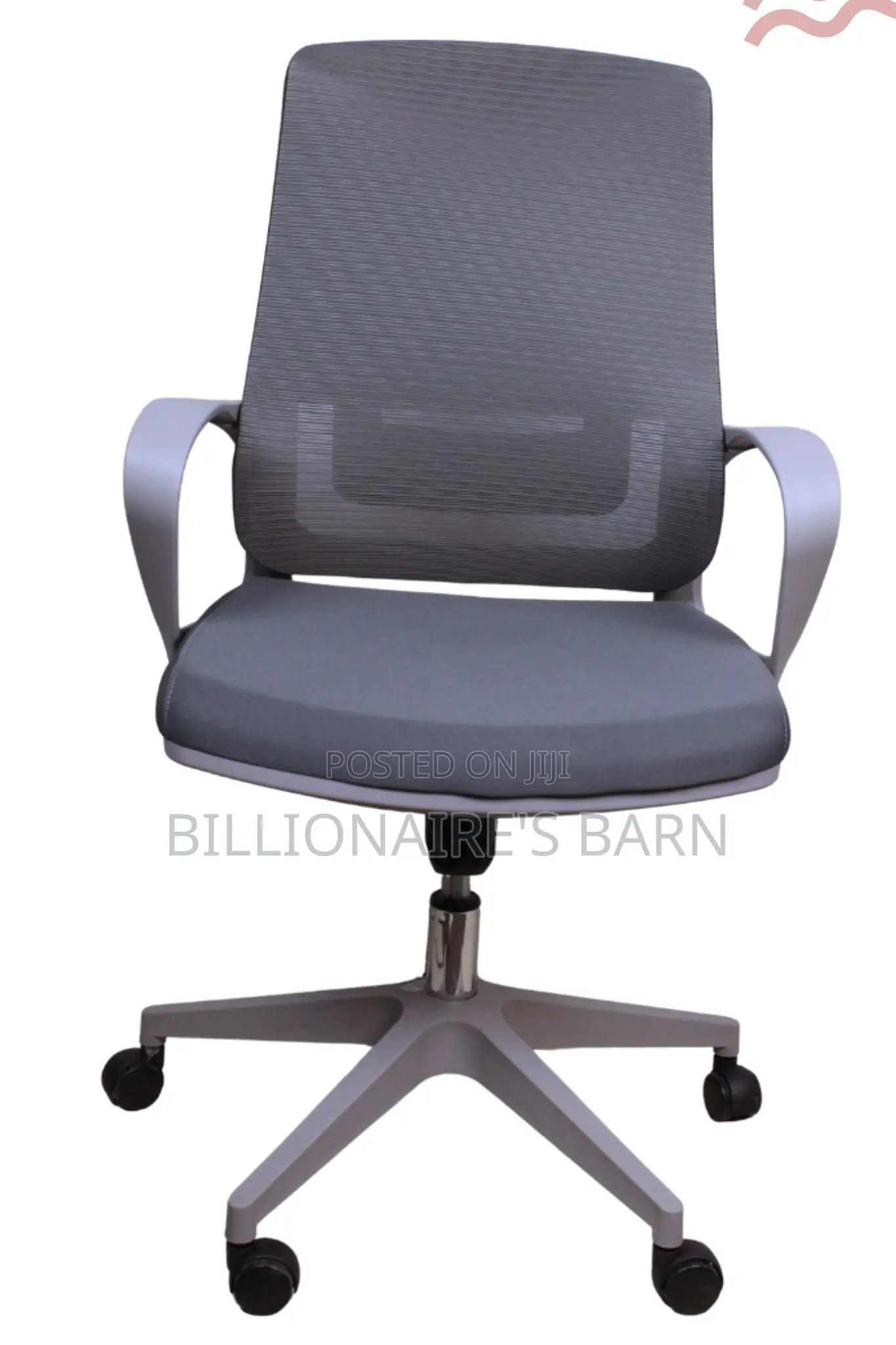 Office Seat, Mesh Back Office Chair With Sleek Design