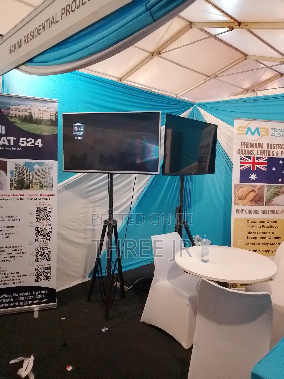 43inch Tv Screen Hire Set Up in an Expo
