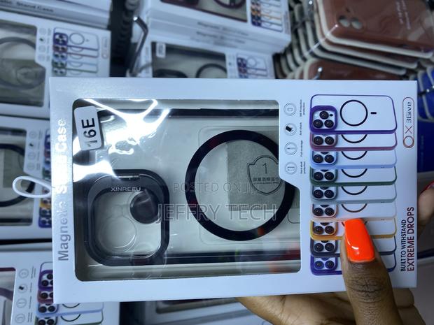 Pinli iPhone 16e Magsafe Case With Camera Stand and Lens - main view