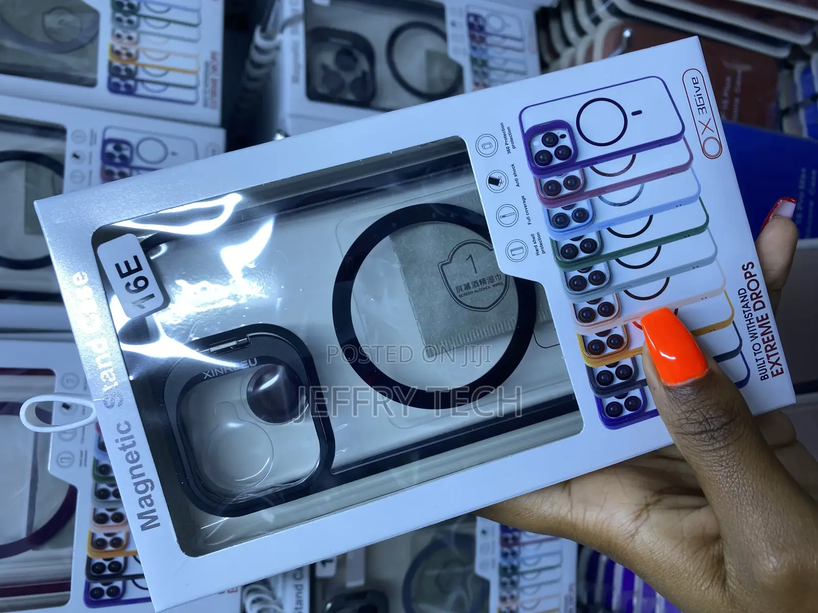 Pinli iPhone 16e Magsafe Case With Camera Stand and Lens