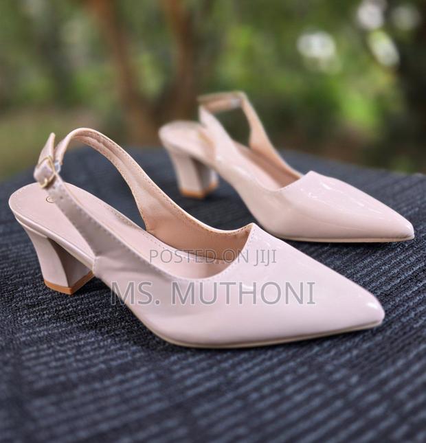 Glossy Chunky Sling Back Sizes: 37,38,39,40,41,42 - thumbnail 3