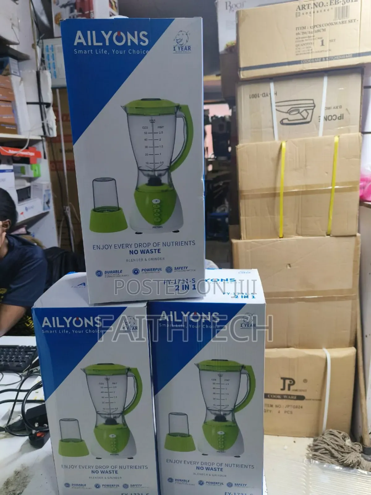 Ailyons 2 in 1 Blender
