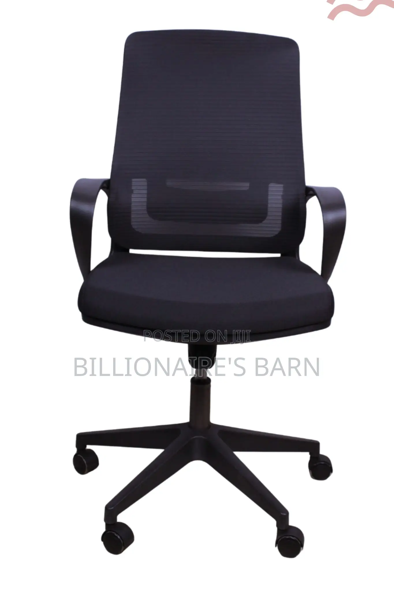 Office Seat; Black Executive Ergonomic Mesh Office Chair