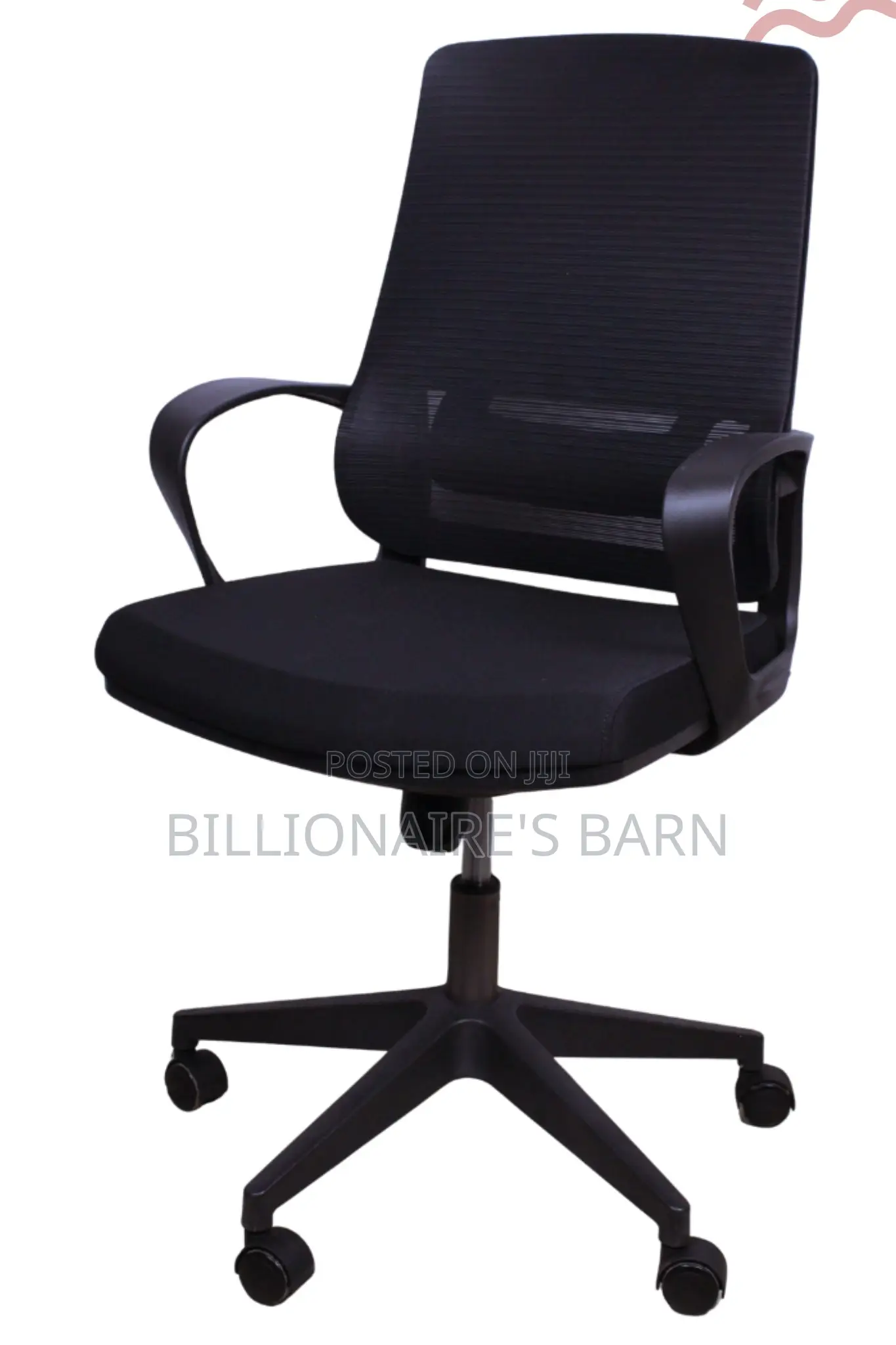 Office Seat; Black Executive Ergonomic Mesh Office Chair
