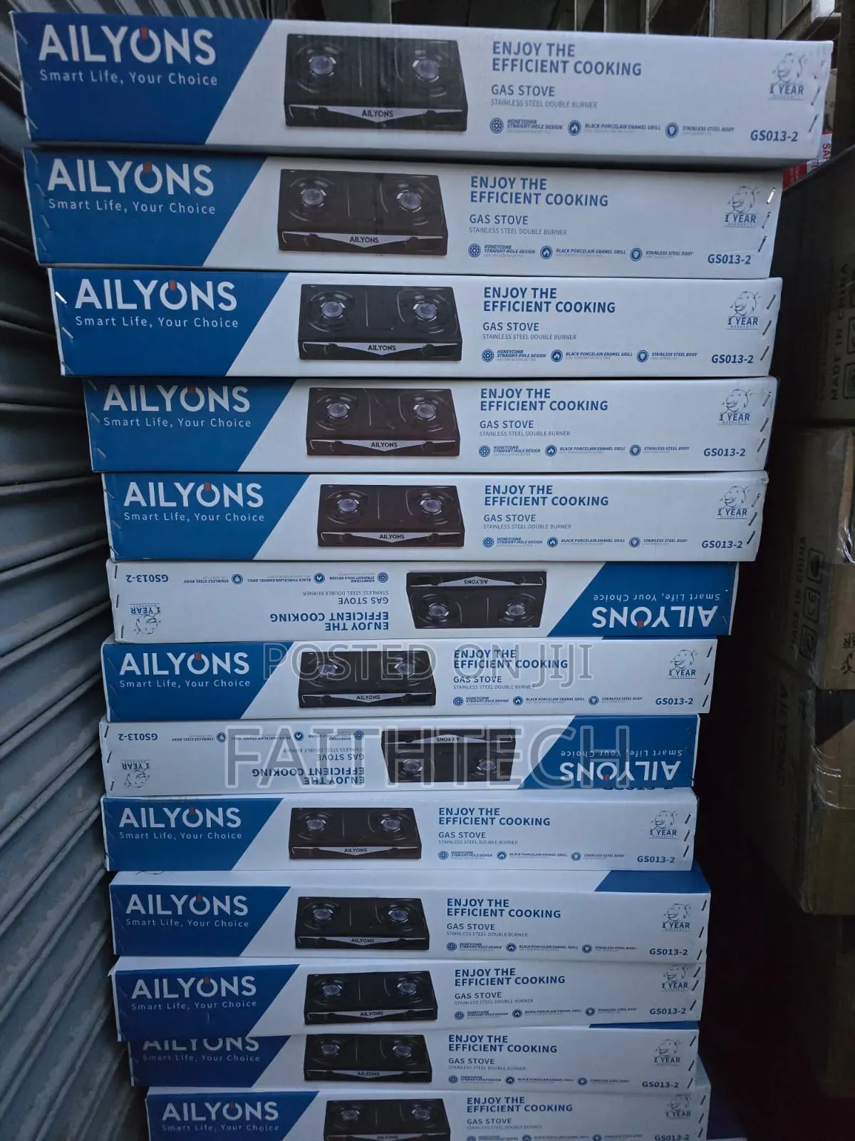 Ailyons 2 Burner Table Top Stainless Steel Gas Stove Cooker