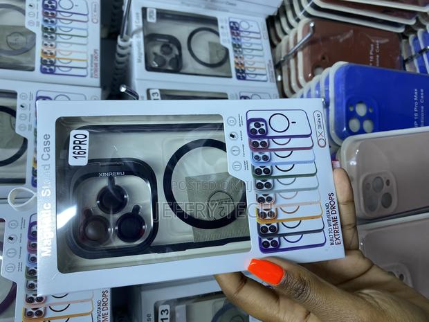 Tocol for iPhone 16 Pro Magsafe Case With Stand and Lens - main view