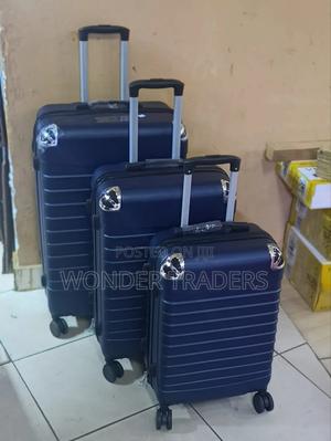 3 in 1 Luxurious Fibre Suitcase*Zipper Closure Frame. - main view