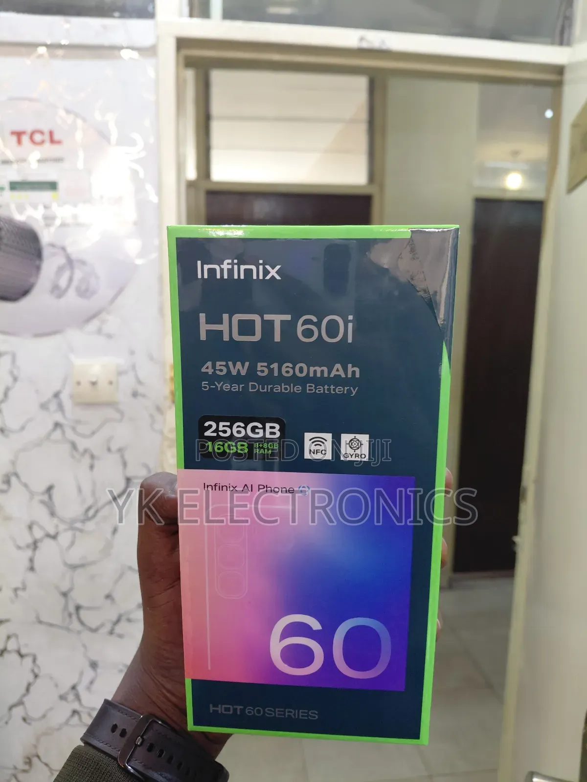 New Infinix Hot 60i 256 GB Black