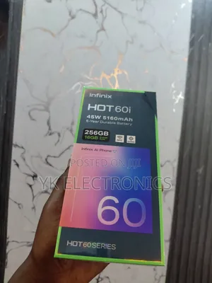 New Infinix Hot 60i 256 GB Black