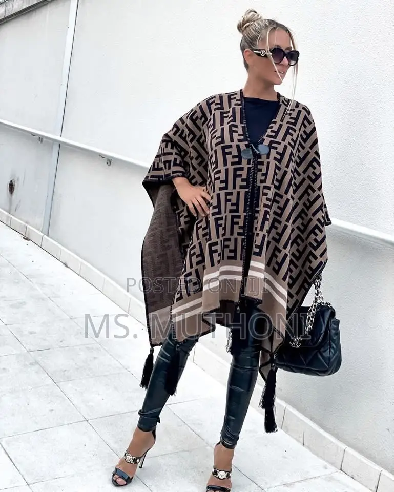 Warm Fashion Fendi Ponchos / Coverups