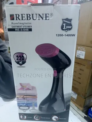 Rebune Handheld Garment/Fabric Steamer With 220 Ml 