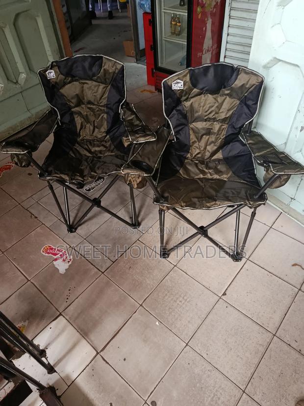 Camping Chair With Cap Holder and Armrest - main view