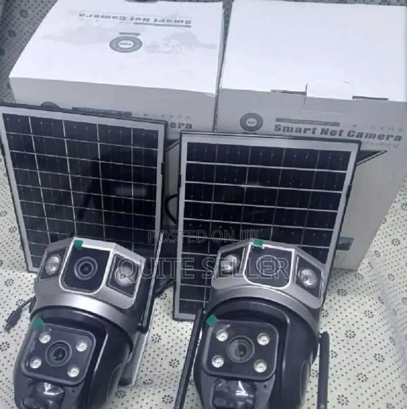 V380 Pro App Dual Lens Solar Powered Wireless Wifi CCTV