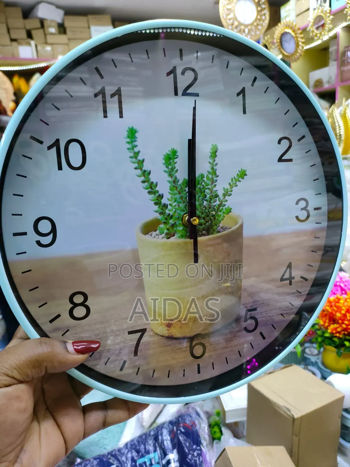 Elegant Wall Clock Golden Design Modern Home Office