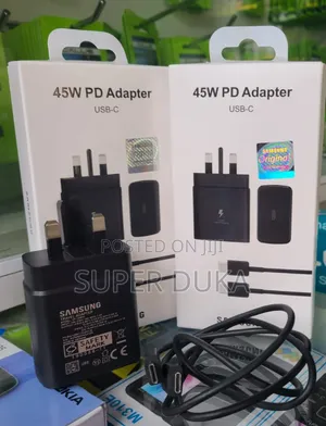 Samsung 45w Pd, Usb-C Fast Charging Wall Charger.