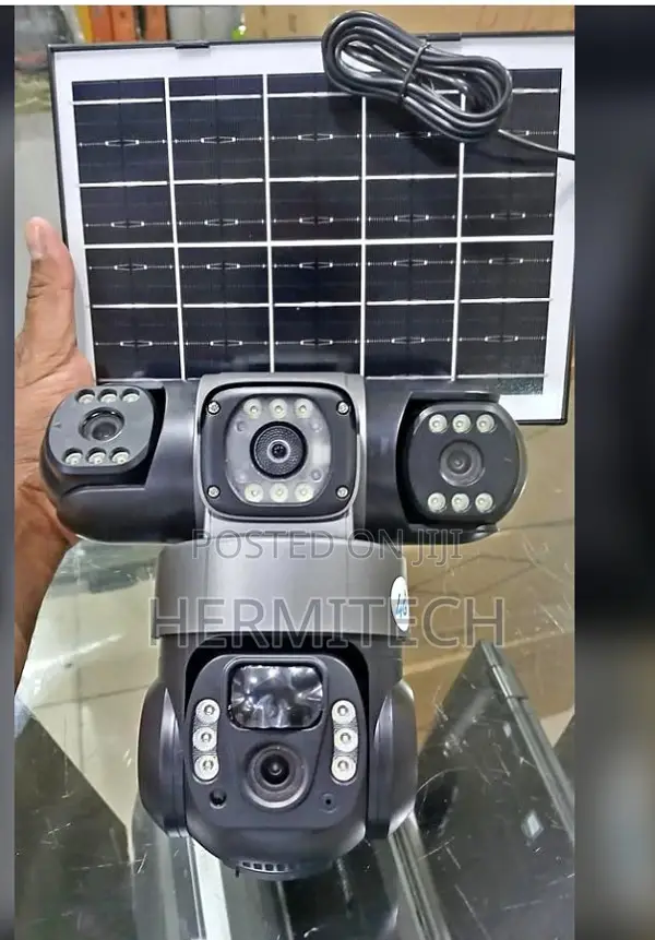 V380pro Triples-Lens Wifi Solar Home