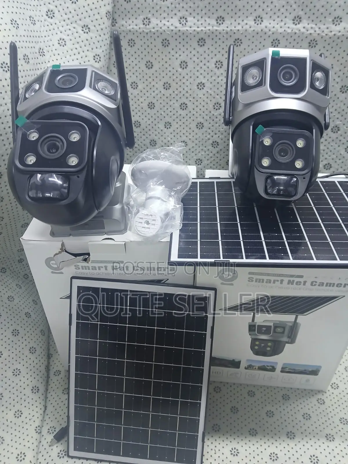 Dual Lens Smart Net Camera V380 4g/Wifi Solar PTZ