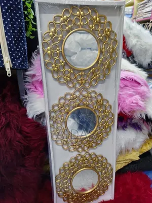 3 PCS Round Wall Mirrors – Luxury Home Decor Set"