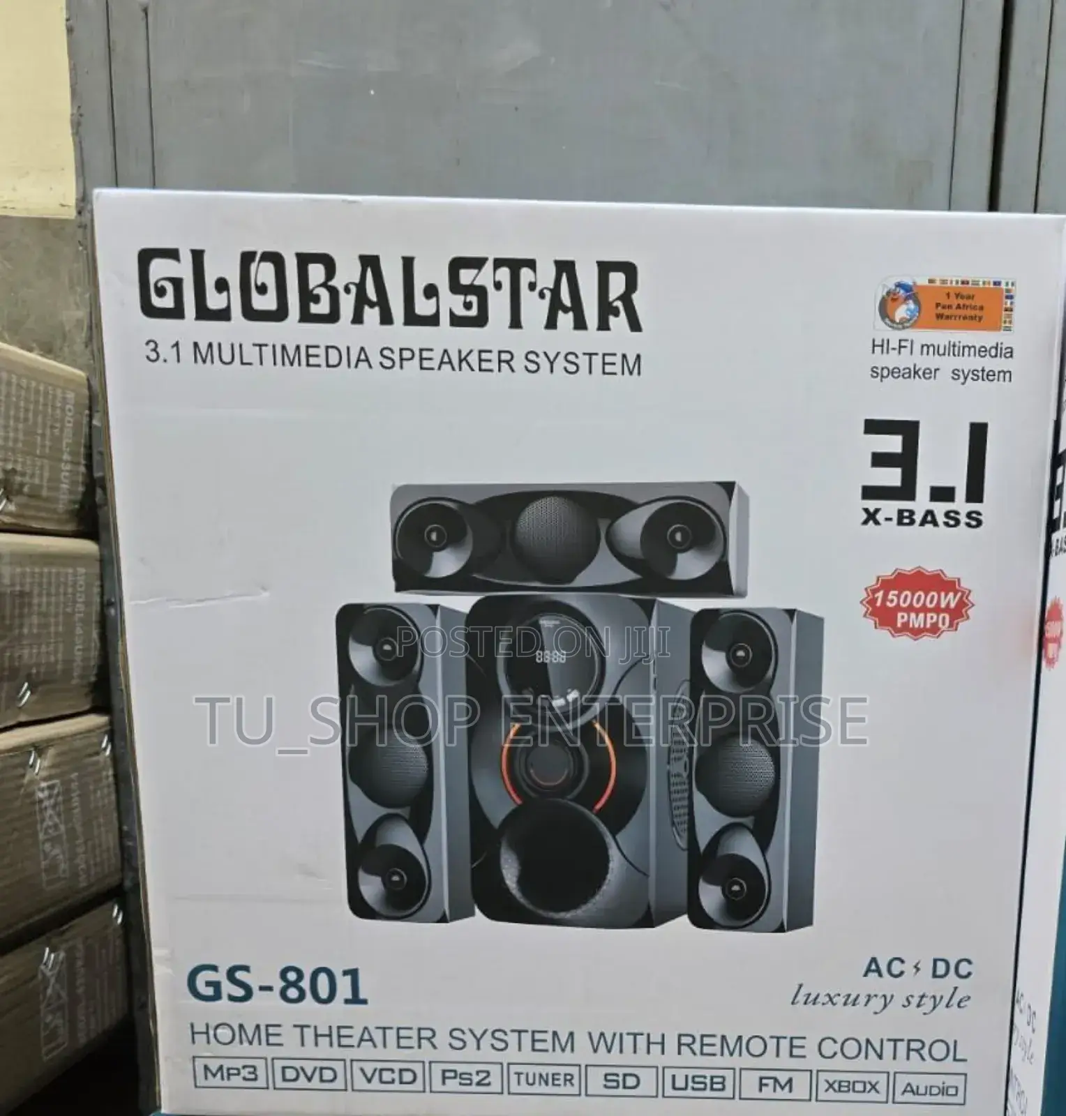 3.1ch Globalstar Home Theater System With Remote