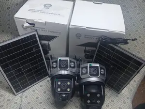 Solar Powered CCTV 2lens Wifi /4g V380 Smartnet Camera