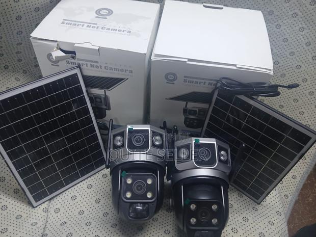 Solar Powered CCTV 2lens Wifi /4g V380 Smartnet Camera - main view