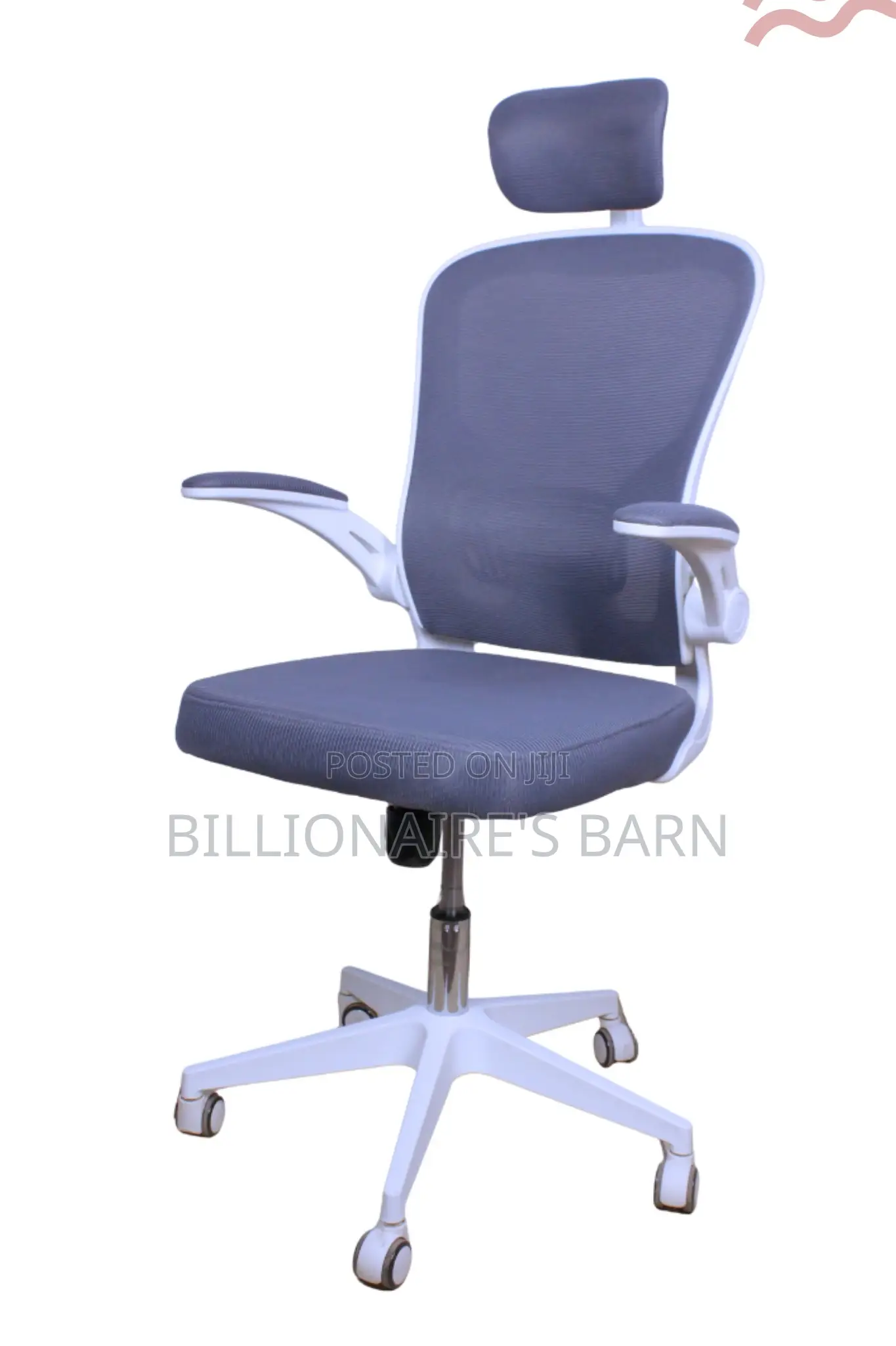 Office Chair, With Back Seat Fabric Ergonomic