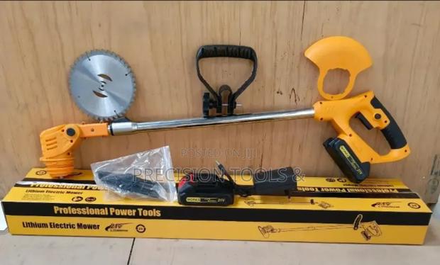 Cordless Brush Cutter With 2 Lithium Batteries