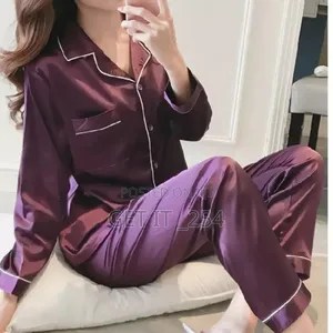 Silk Long Sleeve Pajamas.*
🔹 *2in1*
🔹