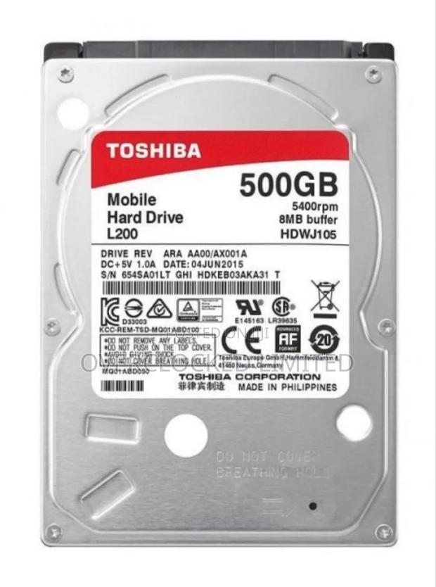 Toshiba 500gb Desktop Harddisk