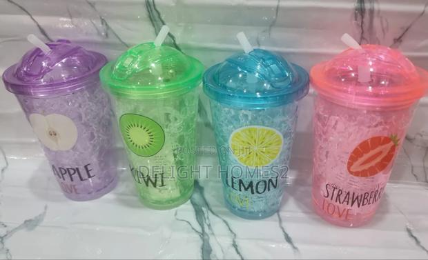 Stylish Double Wall Frost Ice Smoothie Cup_pa