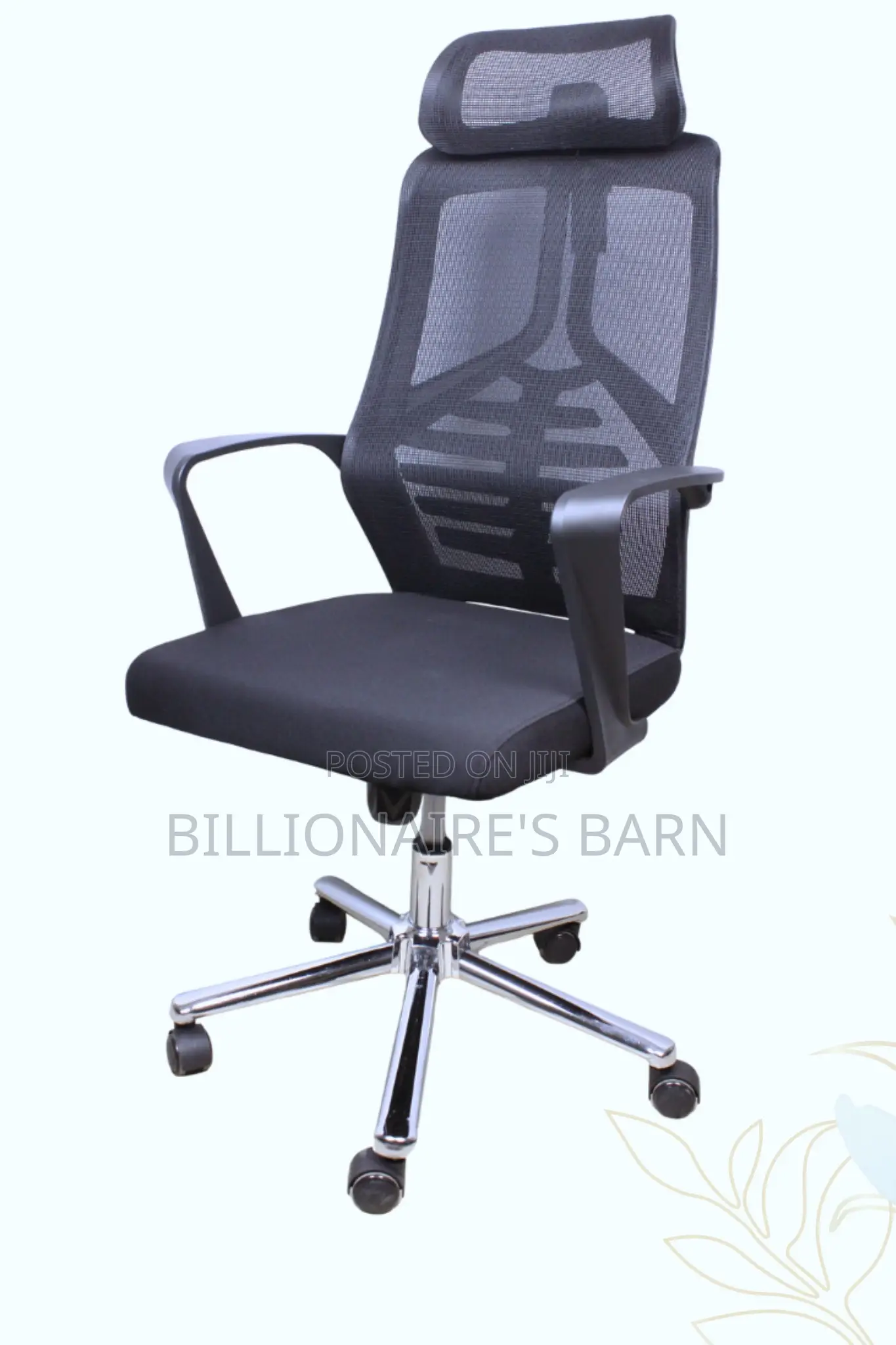 Office Chair, High Back Lumber Ergonomic Office Mesh Seat
