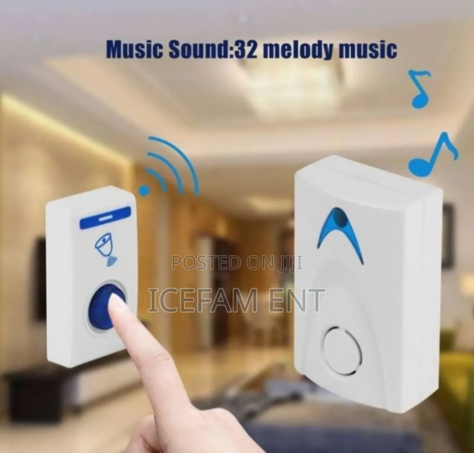 Battery Powered Wireless Chime Door Bell