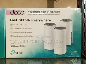 Tplink Deco E4 Mesh Wifi System 3 Pack Ac1200