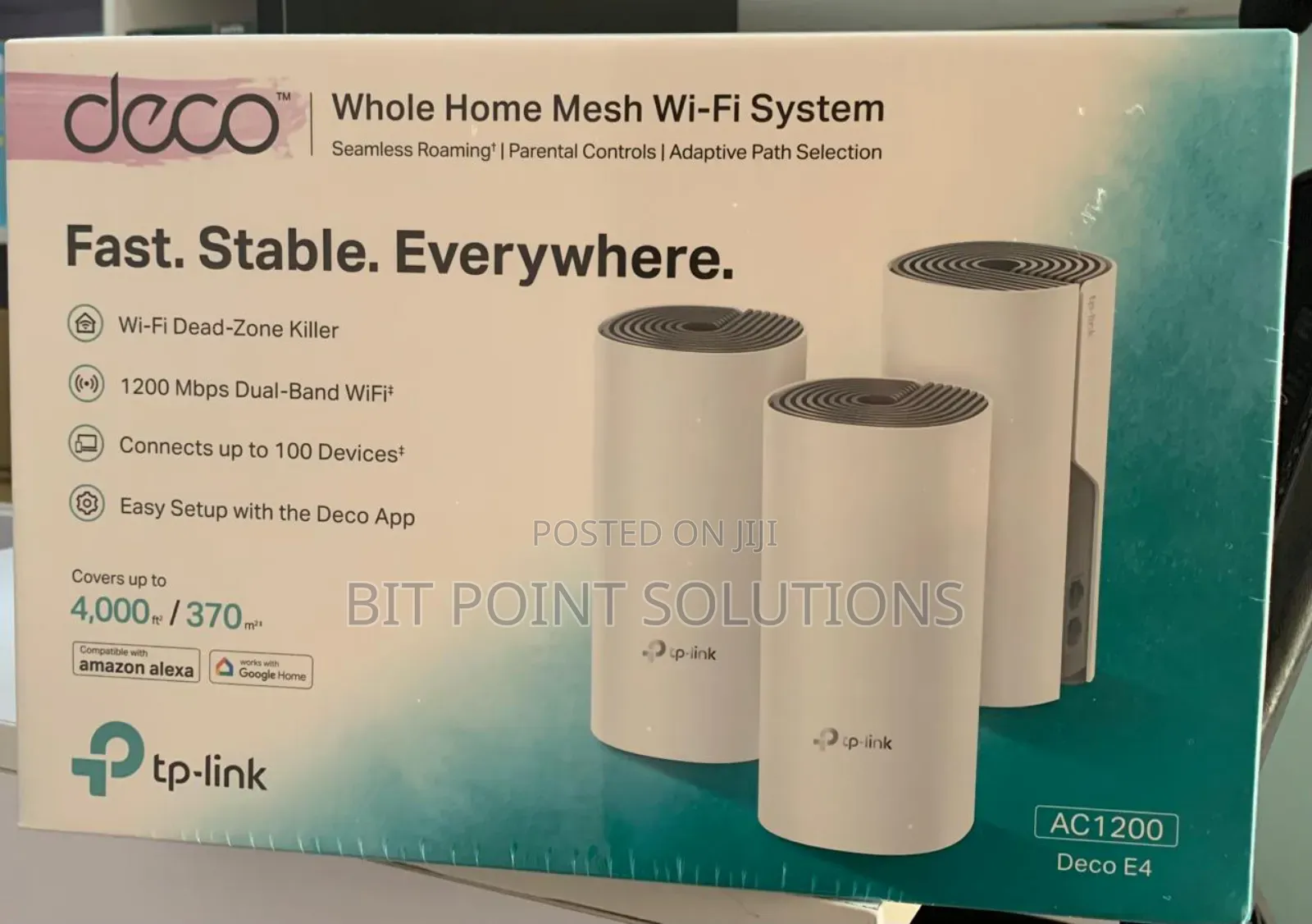 Tplink Deco E4 Mesh Wifi System 3 Pack Ac1200