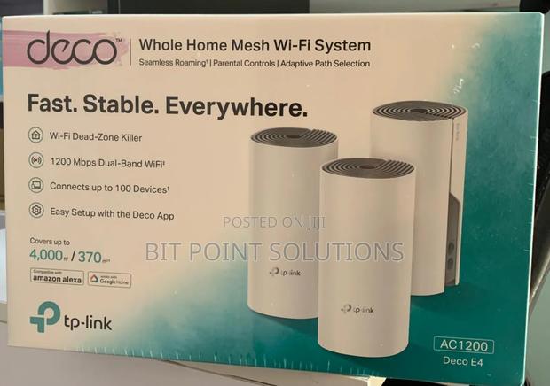 Tplink Deco E4 Mesh Wifi System 3 Pack Ac1200 - thumbnail 4