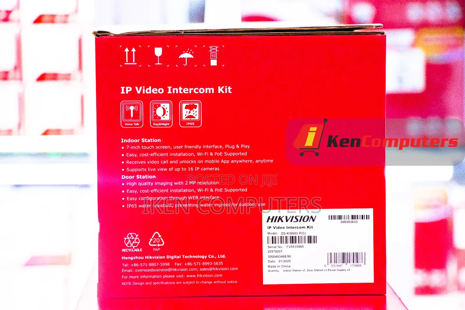 Hikvision Ip Video Intercome(Ds-Kis603-P(C))