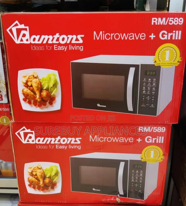 *Ramtons 23litres Rm589 Microwave With Grill Rm589 (Silver)