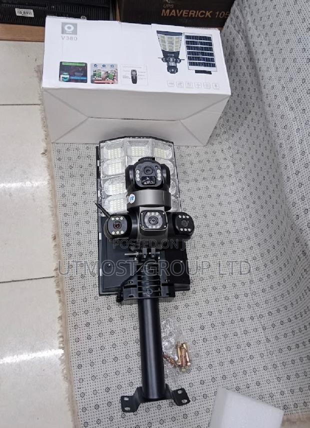 V380 Solar Street Light With Camera Wifi Street Lighting - main view