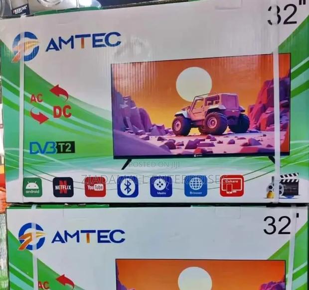 Amtec 32-Inch Hd Smart Tv – Android, Bluetooth Dual Power - main view