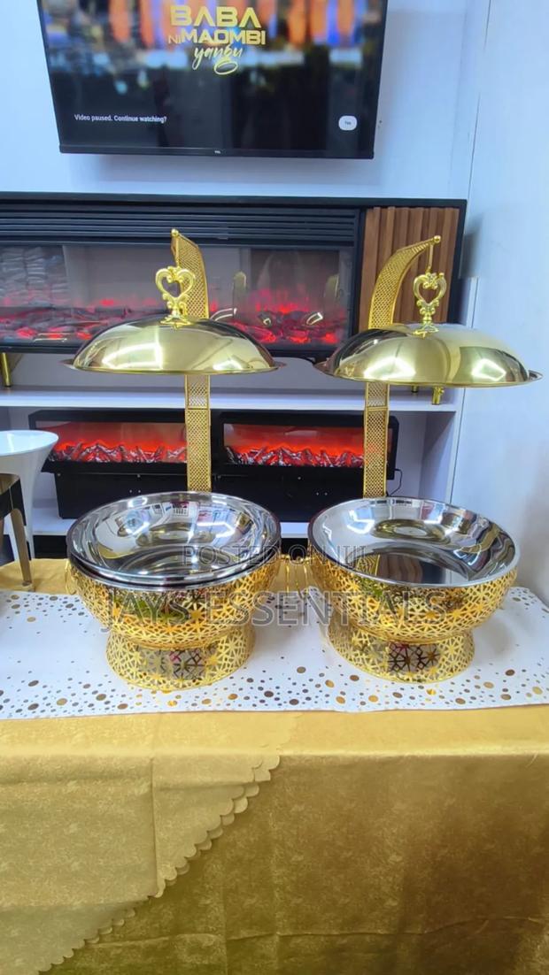 8l Hanging Top Chaffing Dishes (Gold)