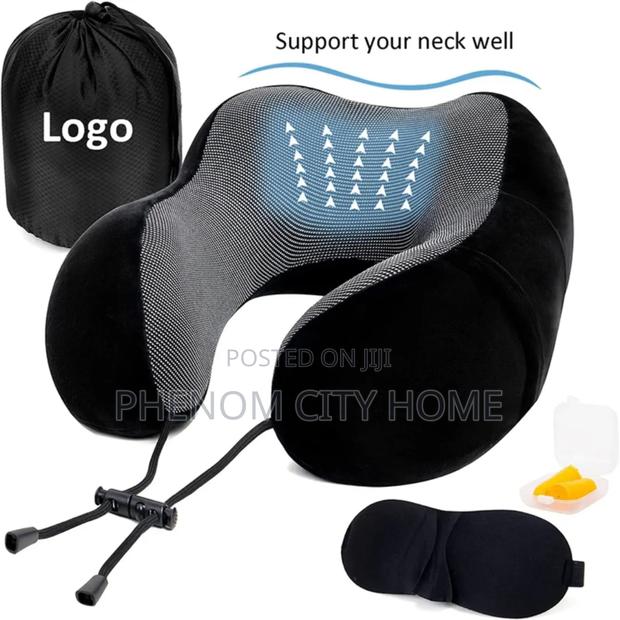 Memory Foam Travel Pillow With Cover