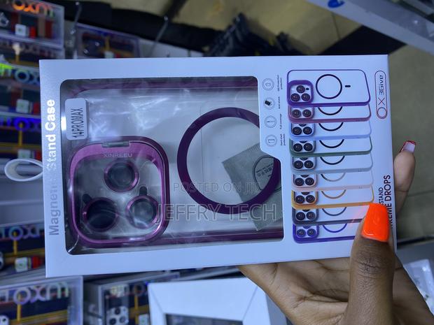 Supfine Magnetic iPhone 14 Pro Max Case With Stand and Lens - main view