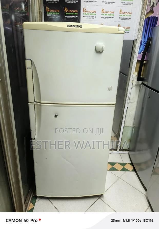 White Hitachi Medium Fridge (250l) - main view
