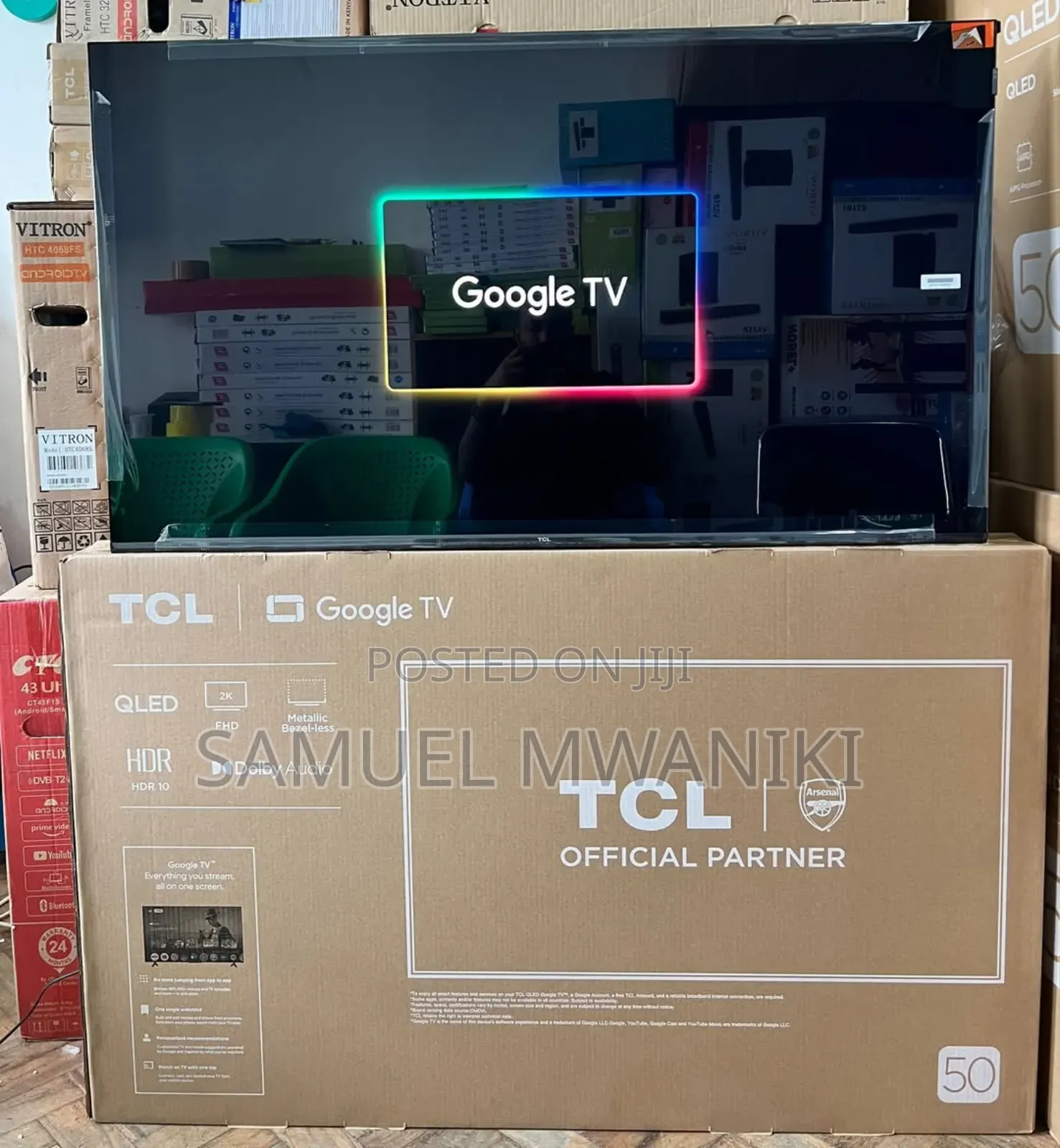 TCL 50" Qled S5k Google Tv Latest Model Frameless