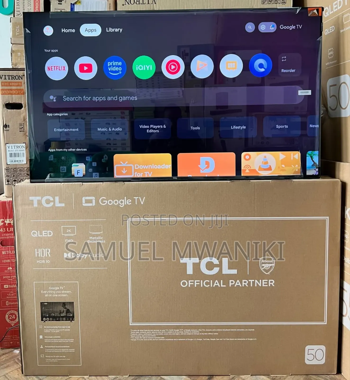 TCL 50" Qled S5k Google Tv Latest Model Frameless